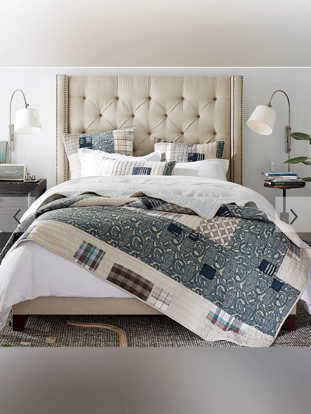Pottery Barn |  Malibu Patchwork   pillow Size Cover 24”